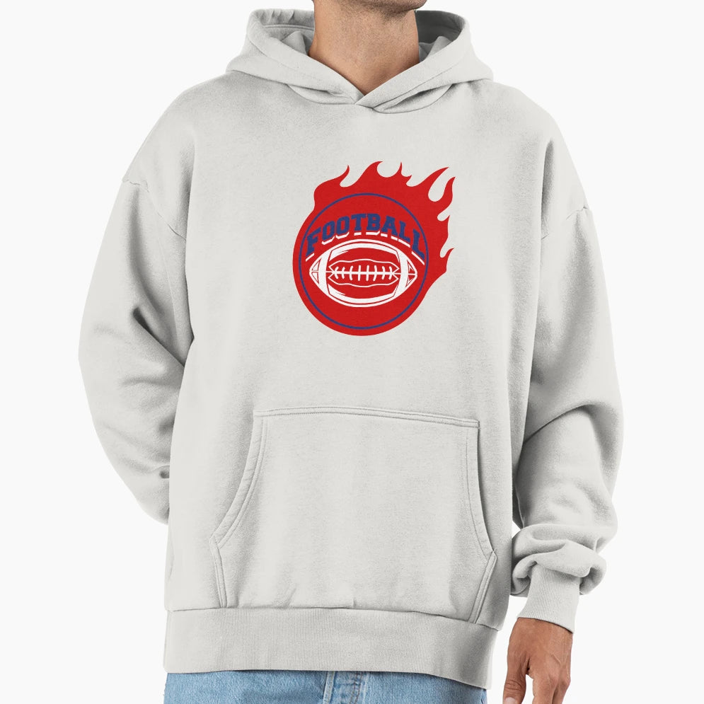Football Red America Football Hoodie - Novelty Apparel Unisex - T-Shirt, Sweatshirt, Hoodie