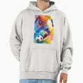 Football Watercolor Sport Art Hoodie - Fun Novelty Design for Adults - T-Shirt, Sweatshirt, Hoodie