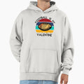 Football Is My Valentine Romance Sports Hoodie - Unique Graphic Men Women - T-Shirt, Sweatshirt, Hoodie