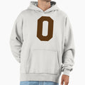 Alphabet Brown O Sports Letter O Hoodie - Custom Art Print for Adults - T-Shirt, Sweatshirt, Hoodie
