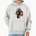 Football Fast Run Splashes Hoodie - Unique Graphic for Adults - T-Shirt, Sweatshirt, Hoodie