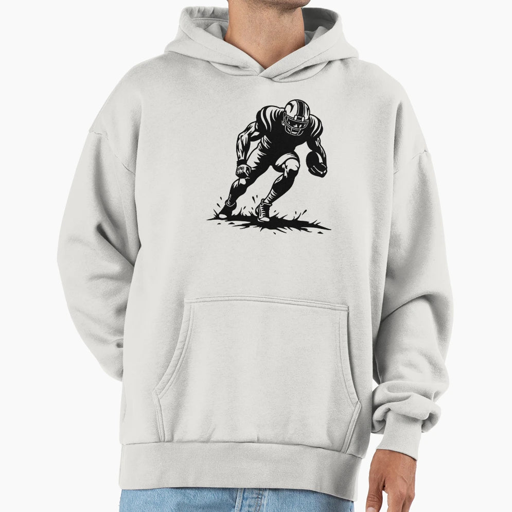 American Football Player Hoodie - Trendy Graphic for Adults - T-Shirt, Sweatshirt, Hoodie
