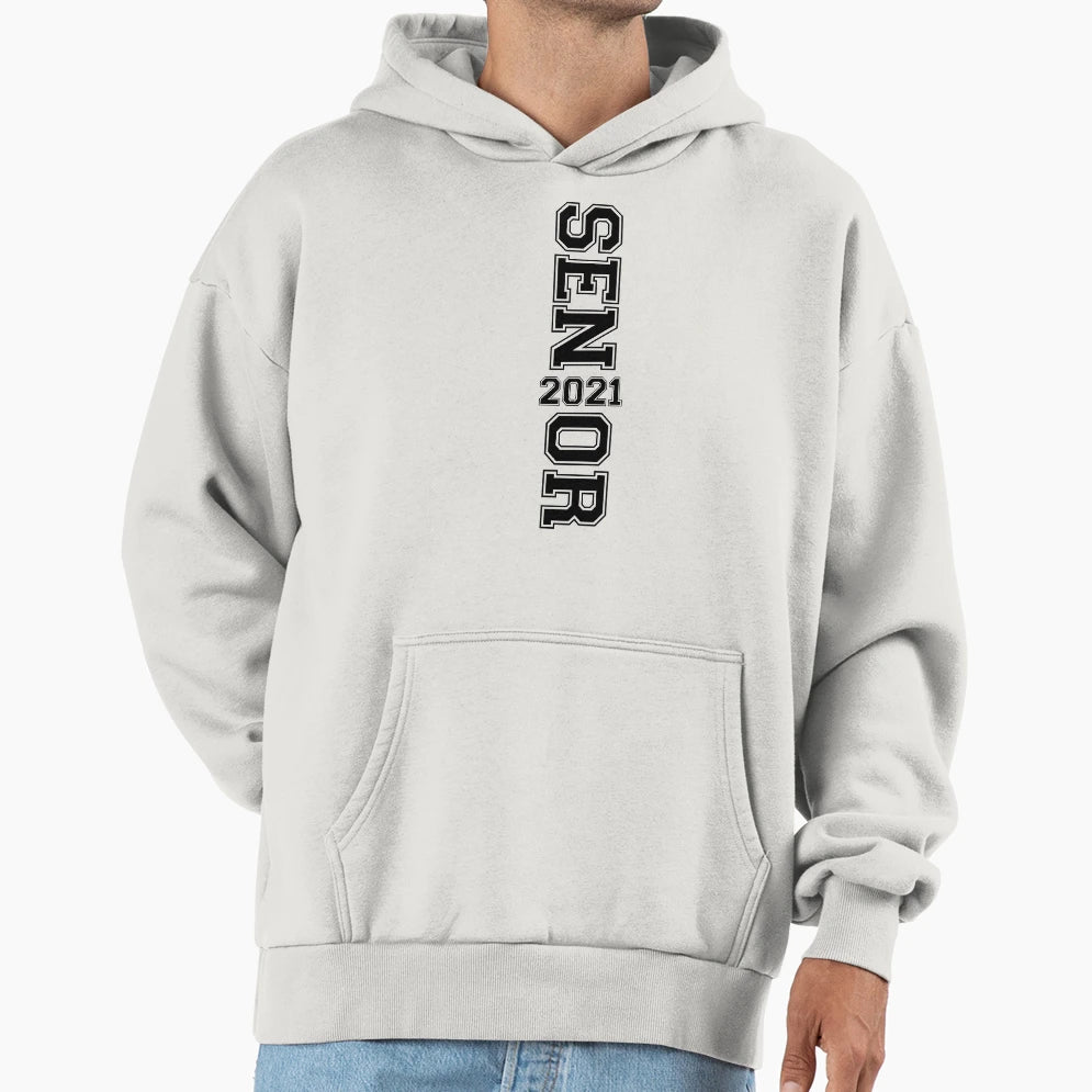 Senior 2021 Logo Class 2021 Hoodie - Fun Novelty Design for Adults - T-Shirt, Sweatshirt, Hoodie