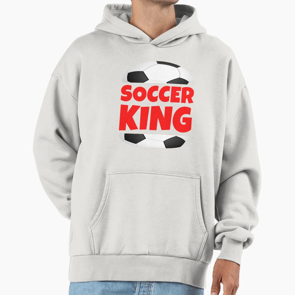 Soccer King Funny T-Shirt - Custom Art Print Men Women - T-Shirt, Sweatshirt, Hoodie