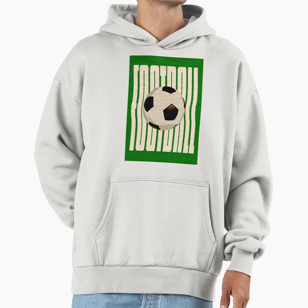 Football Ball Hoodie - Minimalist Print Unisex - T-Shirt, Sweatshirt, Hoodie
