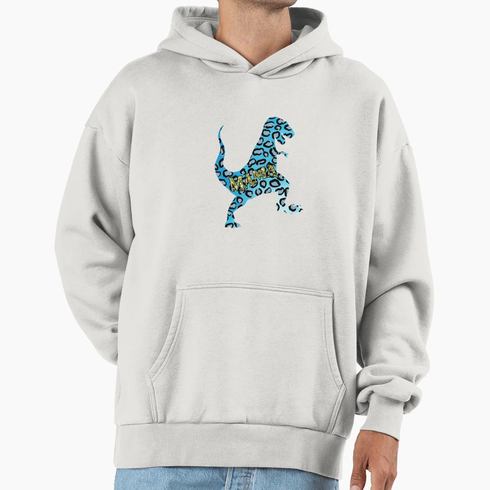 Mama Dinosaur I Mothers Day Gifts Mom Hoodie - Graphic Print Men Women - T-Shirt, Sweatshirt, Hoodie