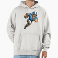 Football Player Cartoon Hoodie - Streetwear Style Unisex - T-Shirt, Sweatshirt, Hoodie