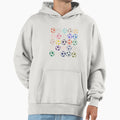 Abstract Multi Color Football Soccer Hoodie - Minimalist Print for Adults - T-Shirt, Sweatshirt, Hoodie