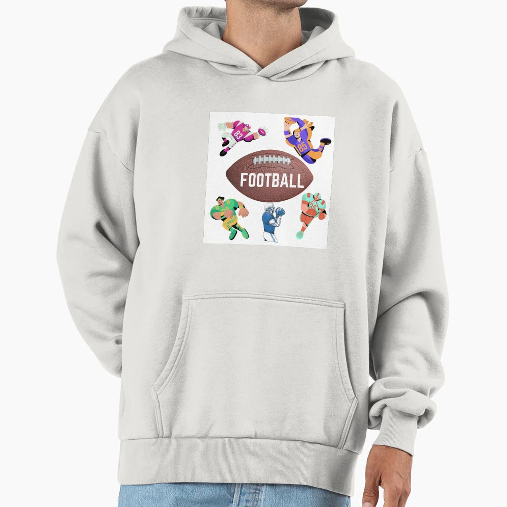 Football Game Frenzy Hoodie - Streetwear Style Unisex - T-Shirt, Sweatshirt, Hoodie