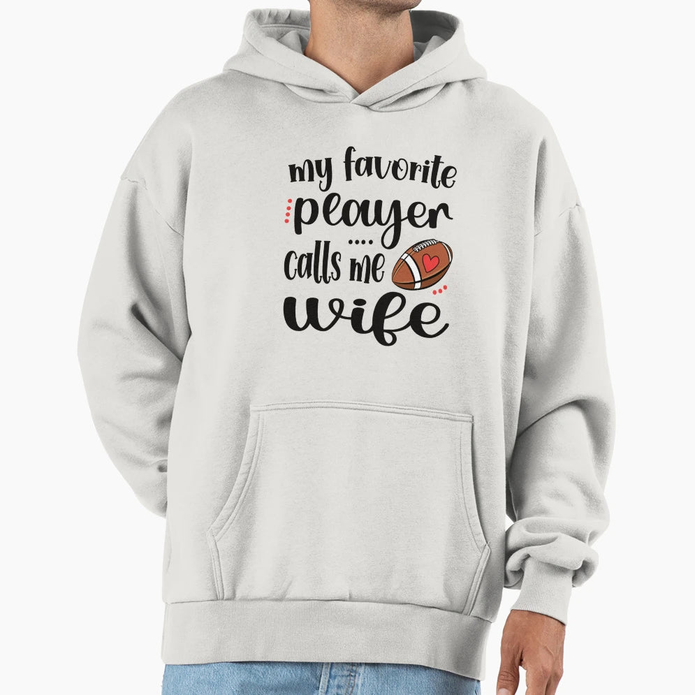Proud Football Wife Football T-Shirt - Casual Everyday Wear for Adults - T-Shirt, Sweatshirt, Hoodie