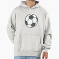 Soccer Football Emoji Hoodie - Minimalist Print Men Women - T-Shirt, Sweatshirt, Hoodie