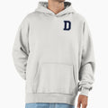 Navy Blue Letter D Initial Monogram Hoodie - Novelty Apparel Men Women - T-Shirt, Sweatshirt, Hoodie