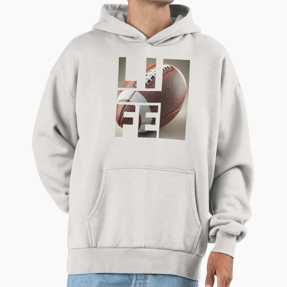 Football Is Life Hoodie - Trendy Graphic Men Women - T-Shirt, Sweatshirt, Hoodie