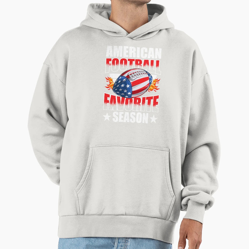 American Football Favorite Season T-Shirt - Unique Graphic Men Women - T-Shirt, Sweatshirt, Hoodie