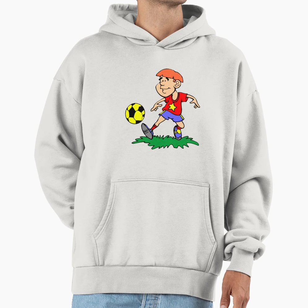 Soccer Cartoon Hoodie - Streetwear Style Men Women - T-Shirt, Sweatshirt, Hoodie