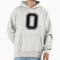 Varsity Team Sports Uniform Number 0 Black Hoodie - Trendy Graphic Unisex - T-Shirt, Sweatshirt, Hoodie