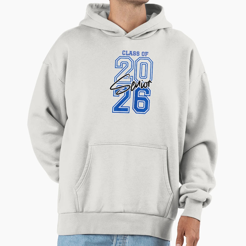 Class 2026 Senior 2026 Graduation Hoodie - Aesthetic Graphic for Adults - T-Shirt, Sweatshirt, Hoodie