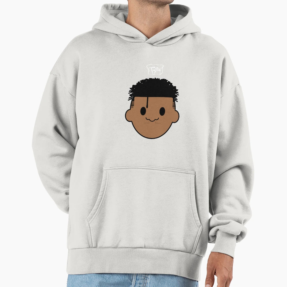 Frostbyt3 Face Twisted Hair Hoodie - Custom Art Print for Adults - T-Shirt, Sweatshirt, Hoodie