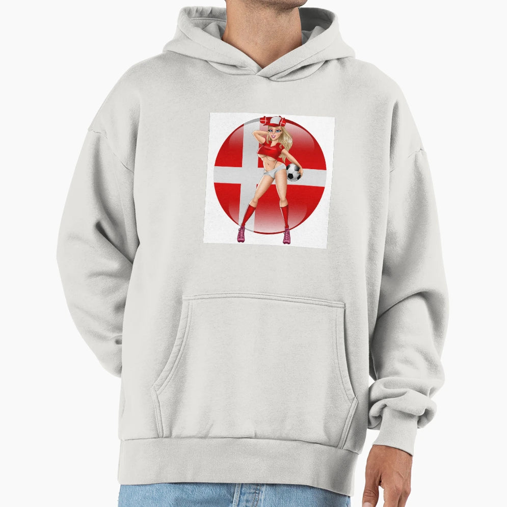 Danish Football Hoodie - Trendy Graphic Unisex - T-Shirt, Sweatshirt, Hoodie