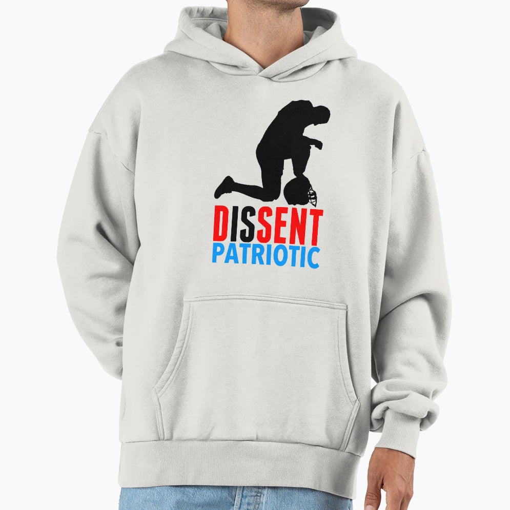 Take Knee Dissent Is Patriotic Hoodie - Trendy Graphic for Adults - T-Shirt, Sweatshirt, Hoodie
