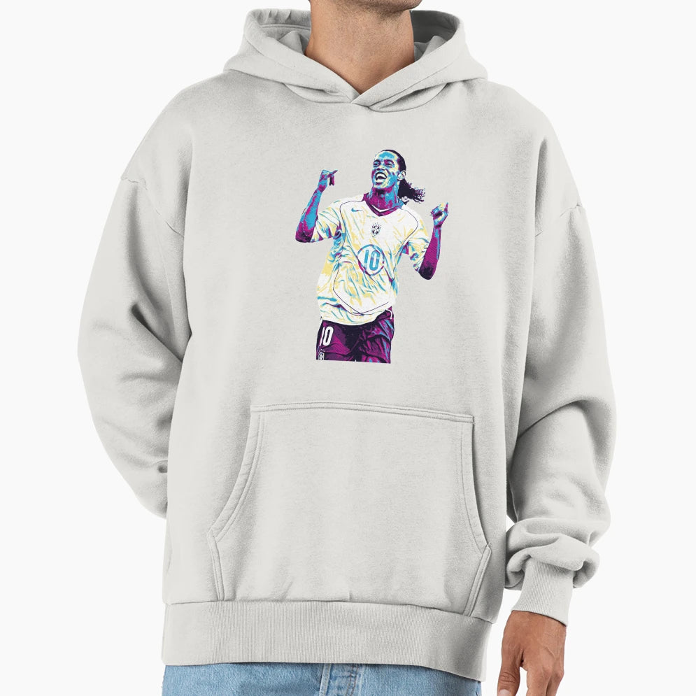 Ronaldinho Brazil Team Hoodie - Streetwear Style Unisex - T-Shirt, Sweatshirt, Hoodie