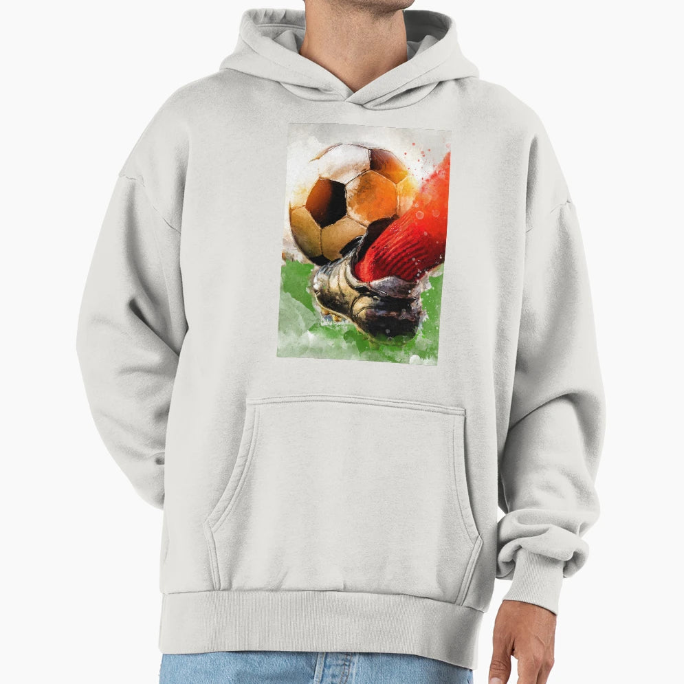 Football Watercolor Sport Art Football Hoodie - Novelty Apparel Unisex - T-Shirt, Sweatshirt, Hoodie