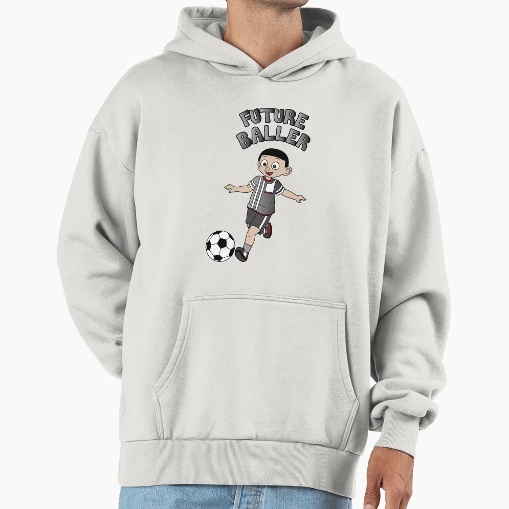 Future Baller Black Hair Hoodie - Fun Novelty Design Men Women - T-Shirt, Sweatshirt, Hoodie