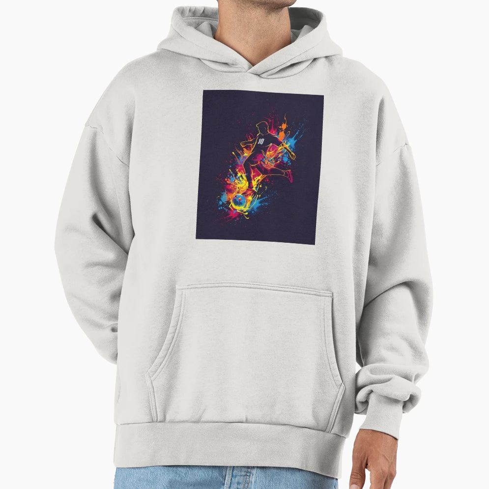 Football Player Hoodie - Trendy Graphic Men Women - T-Shirt, Sweatshirt, Hoodie