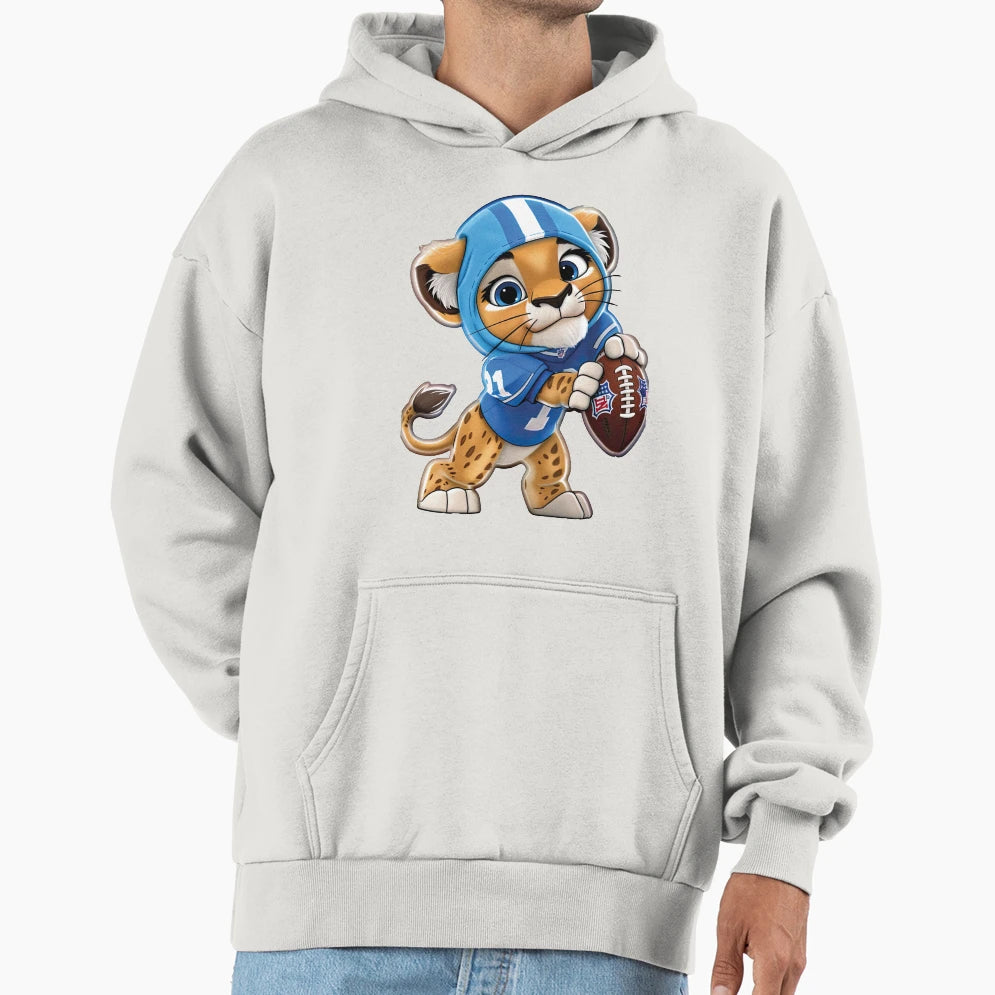 Detroit Lions Football Cub 3 Hoodie - Fun Novelty Design Men Women - T-Shirt, Sweatshirt, Hoodie