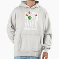 Football Is My World But My Wife Is My Hoodie - Novelty Apparel for Adults - T-Shirt, Sweatshirt, Hoodie