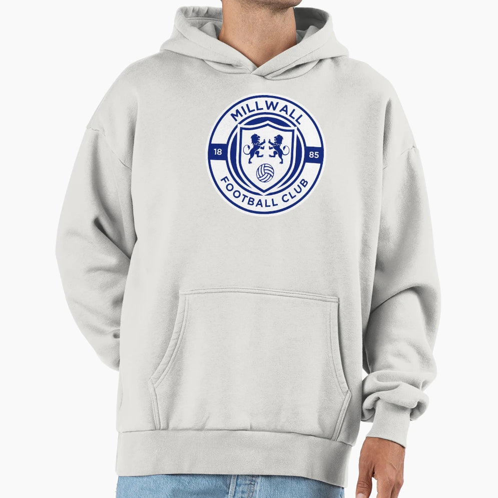 Millwall Logo Hoodie - Minimalist Print Unisex - T-Shirt, Sweatshirt, Hoodie