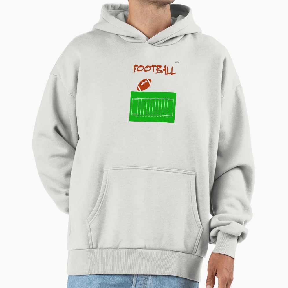 Football 2 Hoodie - Fun Novelty Design for Adults - T-Shirt, Sweatshirt, Hoodie