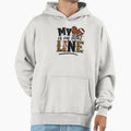 Heart Football Line Hoodie - Minimalist Print Unisex - T-Shirt, Sweatshirt, Hoodie
