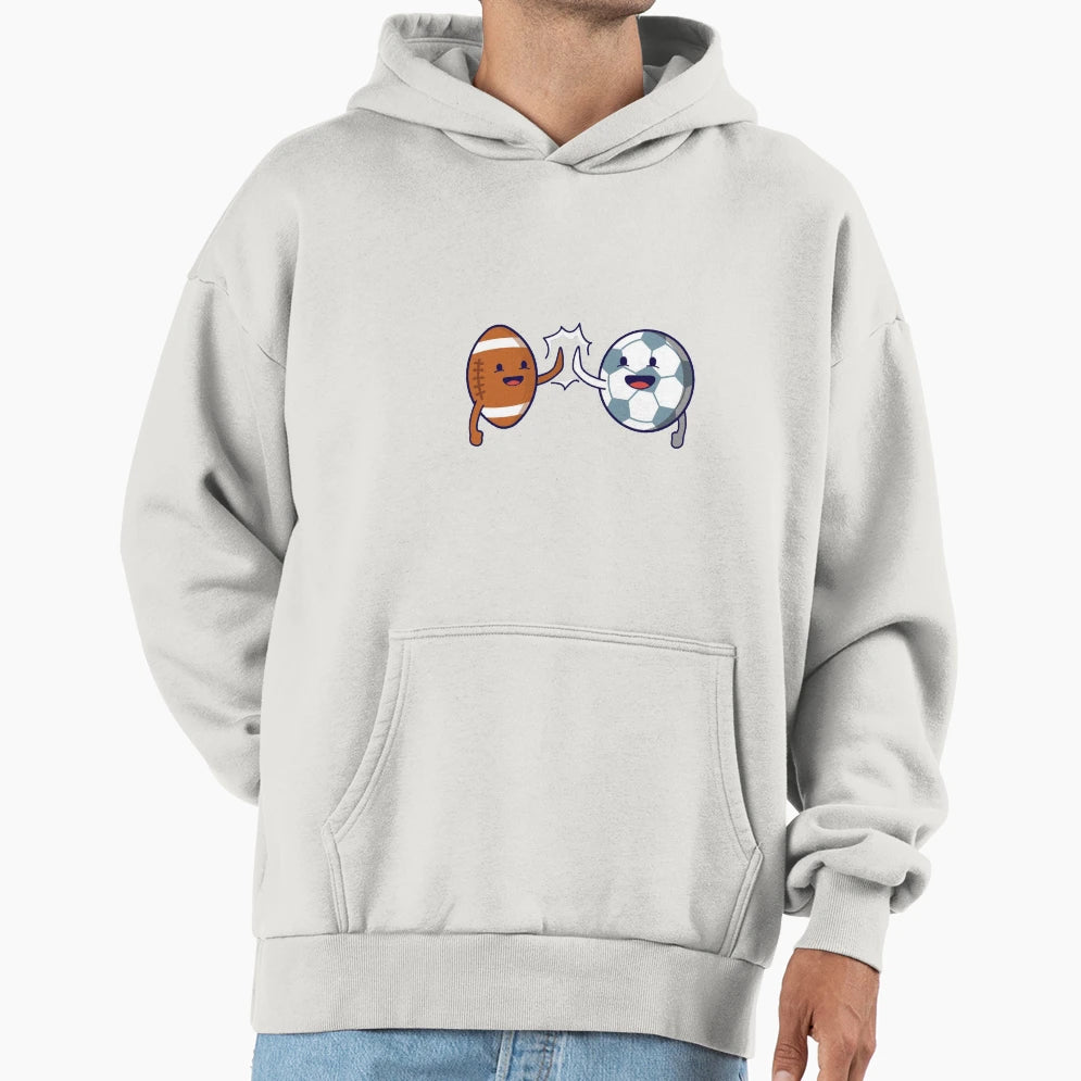 Football Football Hoodie - Minimalist Print Men Women - T-Shirt, Sweatshirt, Hoodie