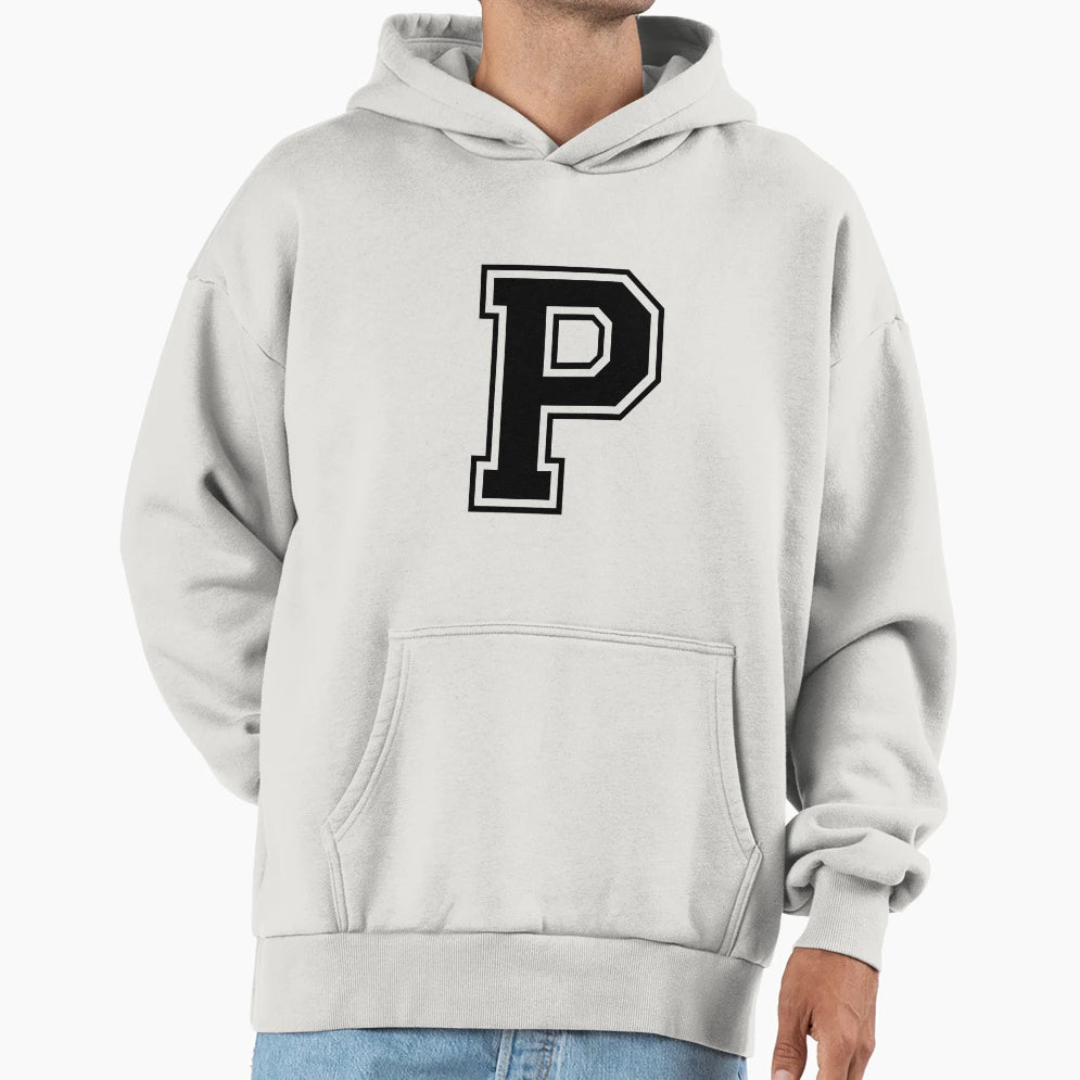 Letter P Hoodie - Streetwear Style Men Women - T-Shirt, Sweatshirt, Hoodie
