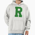Alphabet Green R Sports Letter R Hoodie - Graphic Print for Adults - T-Shirt, Sweatshirt, Hoodie
