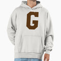 Alphabet Brown G Sports Letter G Hoodie - Trendy Graphic Men Women - T-Shirt, Sweatshirt, Hoodie
