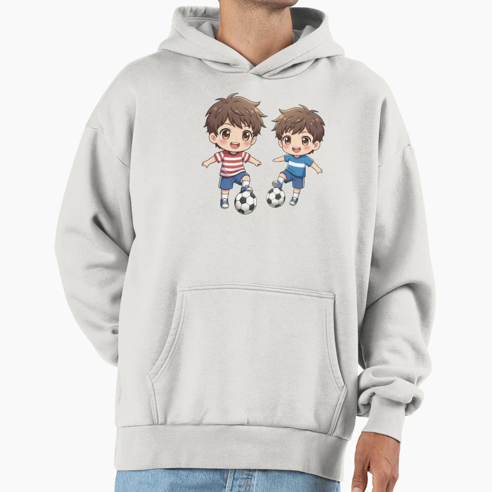 Children Competing Football Hoodie - Minimalist Print for Adults - T-Shirt, Sweatshirt, Hoodie
