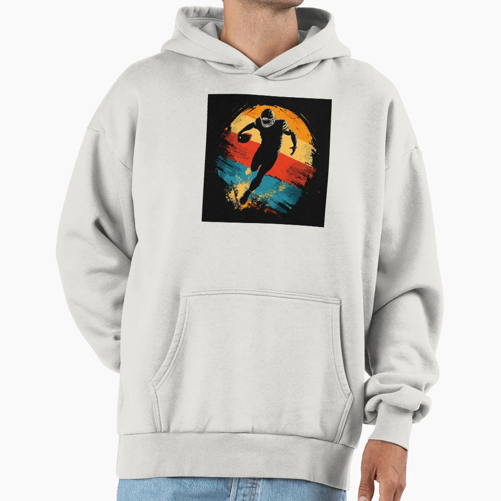 American Football Player Hoodie - Custom Art Print Men Women - T-Shirt, Sweatshirt, Hoodie