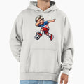 Dabbing Soccer Usa Flag Jersey Hoodie - Aesthetic Graphic for Adults - T-Shirt, Sweatshirt, Hoodie