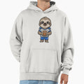 Sloth American Football Player Mascot Hoodie - Streetwear Style Unisex - T-Shirt, Sweatshirt, Hoodie
