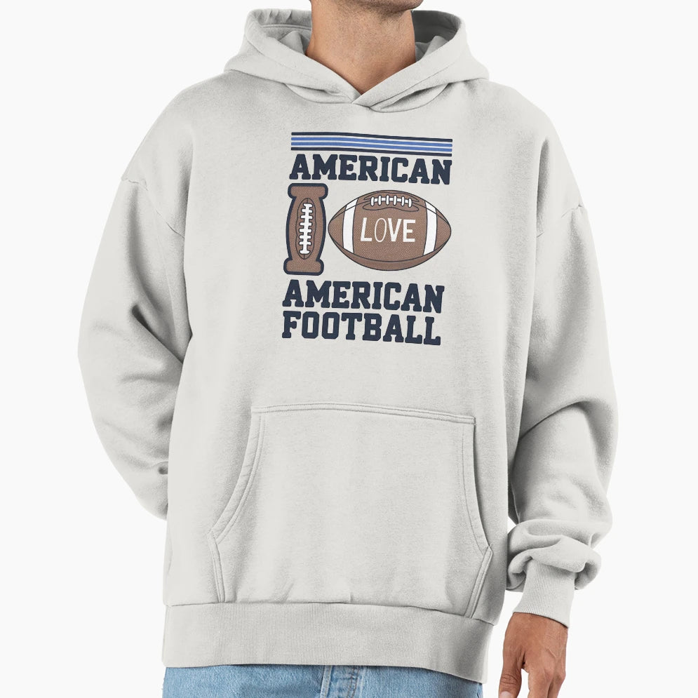 My American Football American Football Hoodie - Minimalist Print Men Women - T-Shirt, Sweatshirt, Hoodie
