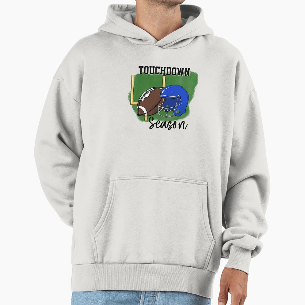 Football Touchdown Season Gift Football Hoodie - Custom Art Print Unisex - T-Shirt, Sweatshirt, Hoodie