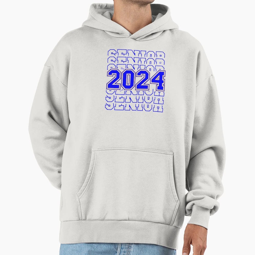 2024 Senior Hoodie - Streetwear Style Men Women - T-Shirt, Sweatshirt, Hoodie