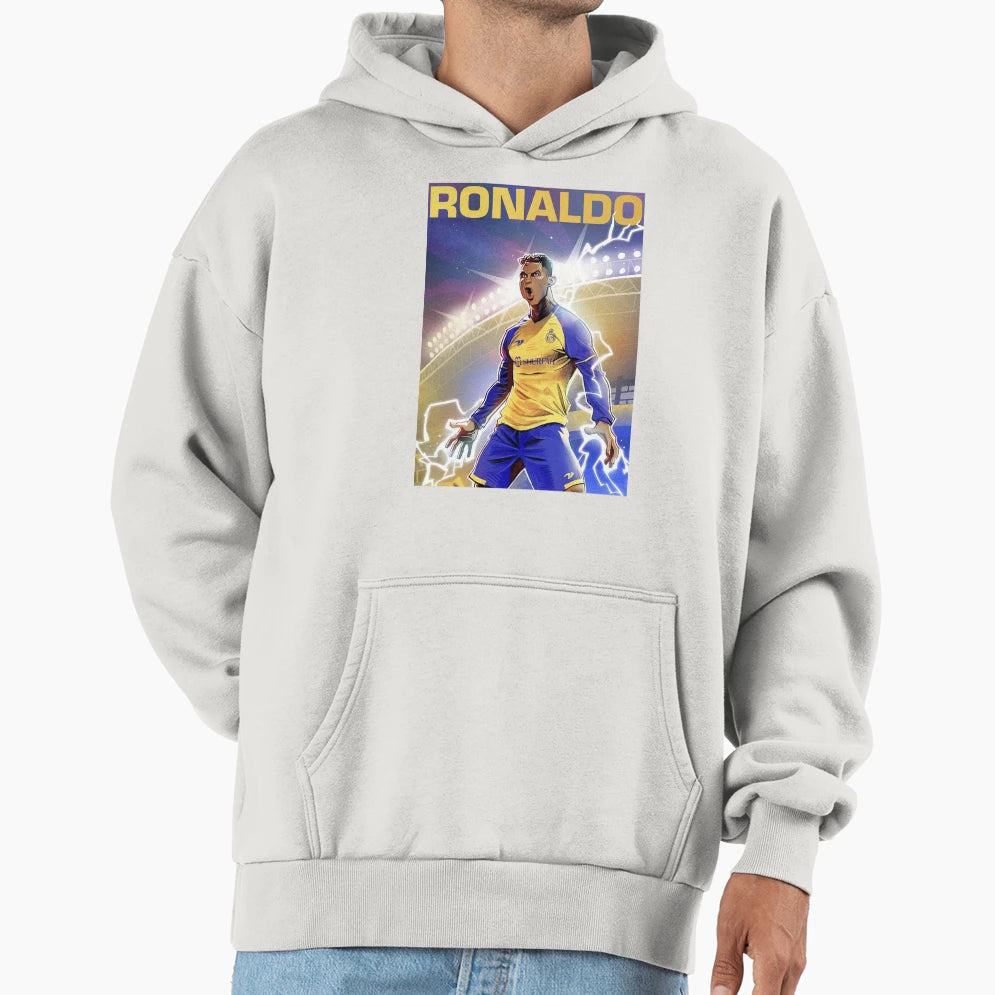 Ronaldo Al Nassr Football Club Hoodie - Minimalist Print Men Women - T-Shirt, Sweatshirt, Hoodie