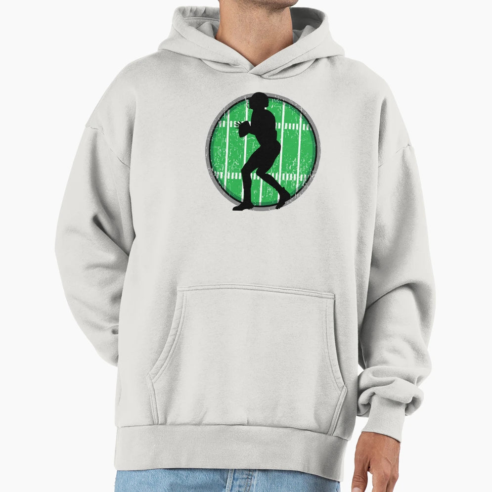 Football Quarterback Hoodie - Aesthetic Graphic Men Women - T-Shirt, Sweatshirt, Hoodie