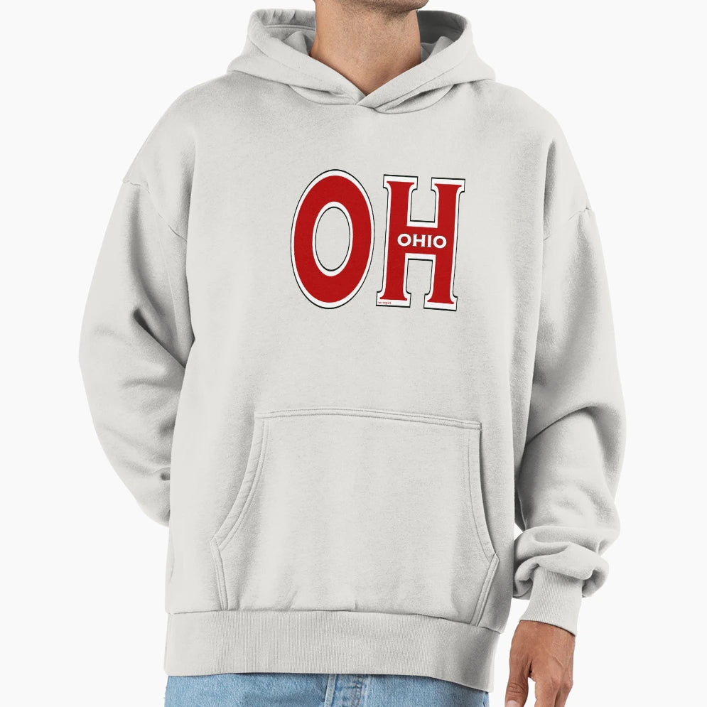 Abbreviated Ohio Hoodie - Casual Everyday Wear Men Women - T-Shirt, Sweatshirt, Hoodie