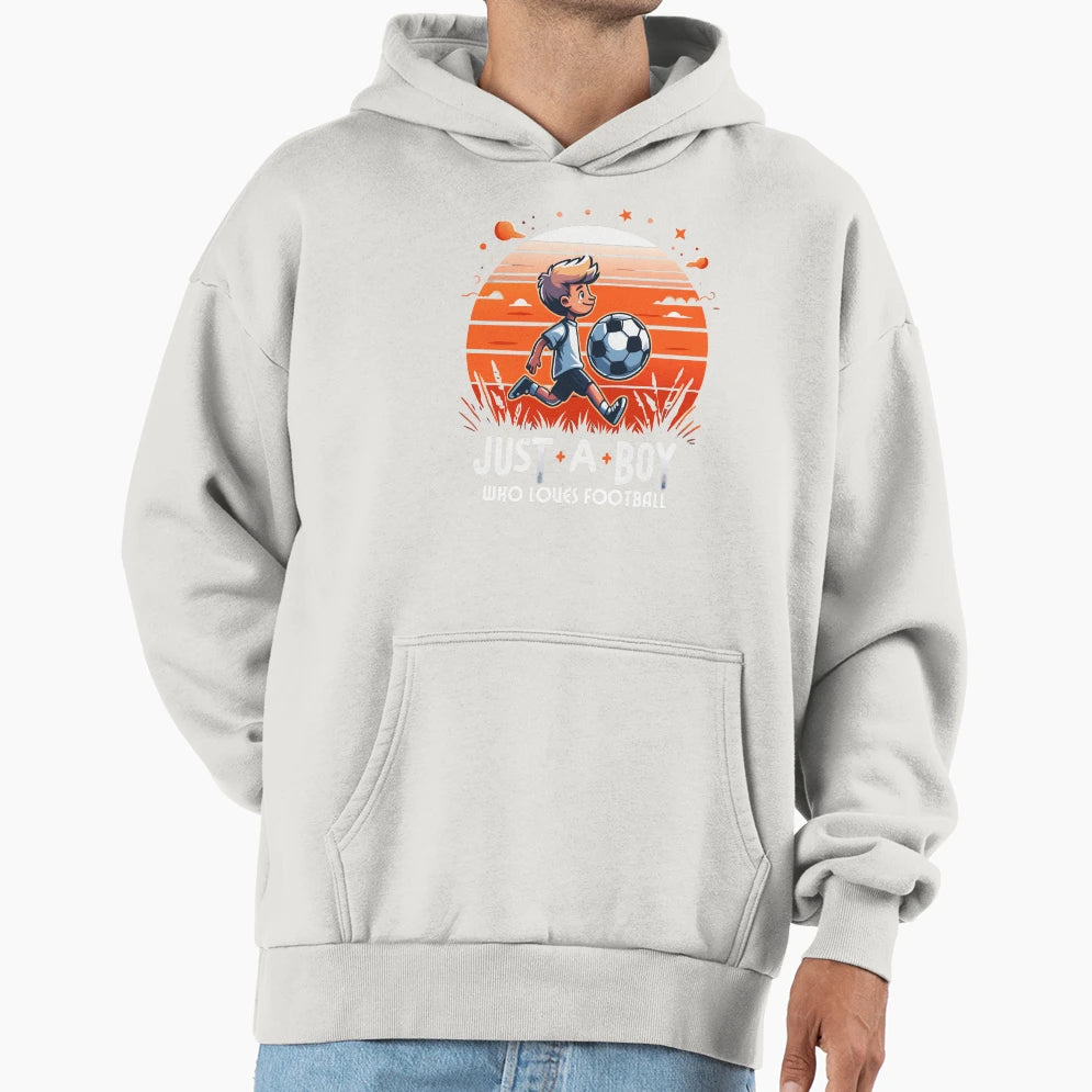Just Who Loves Football Sunset Hoodie - Casual Everyday Wear Men Women - T-Shirt, Sweatshirt, Hoodie