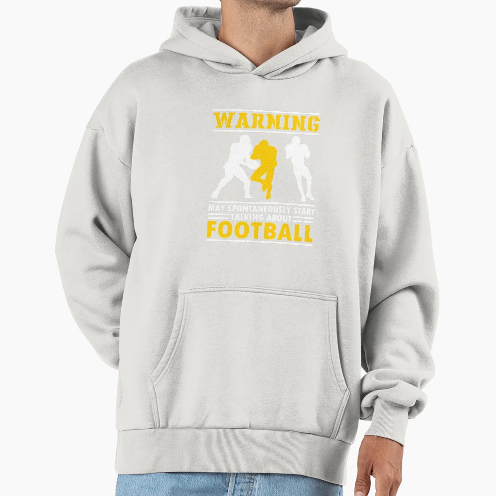 Funny Football Gift Football Fans Hoodie - Minimalist Print Men Women - T-Shirt, Sweatshirt, Hoodie