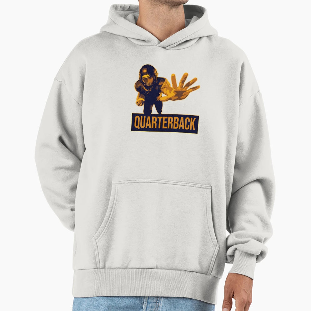 College Football Quarterback Hoodie - Unique Graphic Unisex - T-Shirt, Sweatshirt, Hoodie